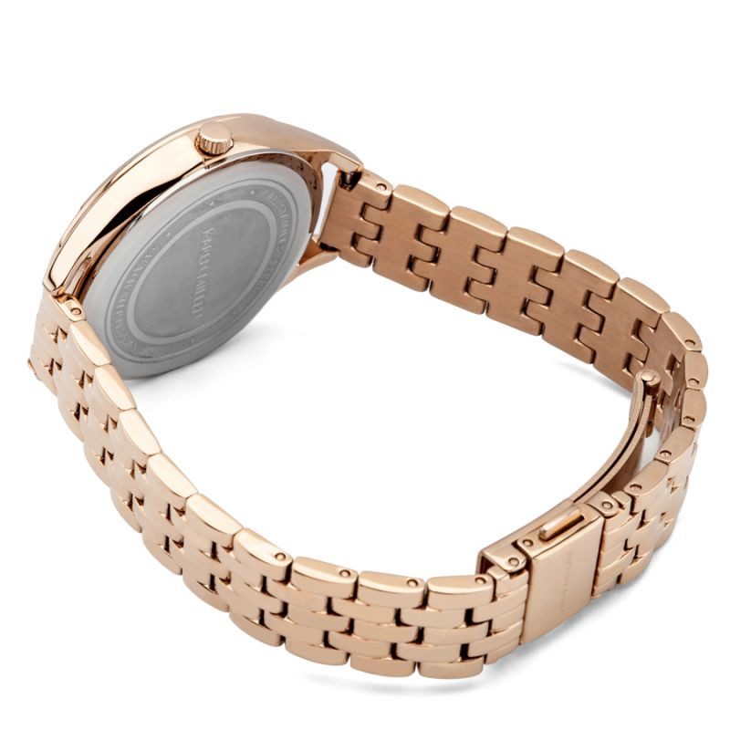 Montre Karen Millen en Cuir Femme Rose Doré