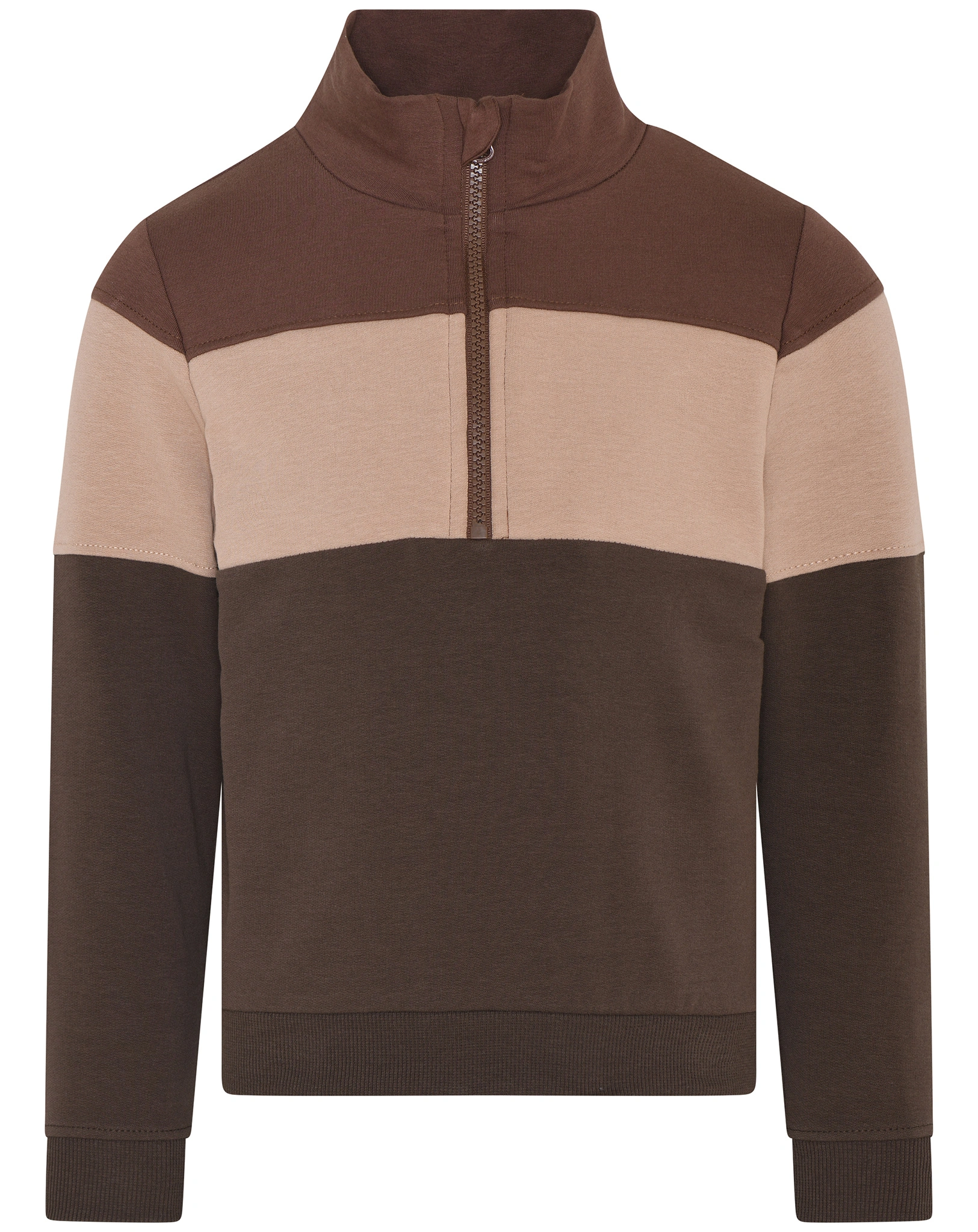 Sweat-Pullover TROIS in mokka