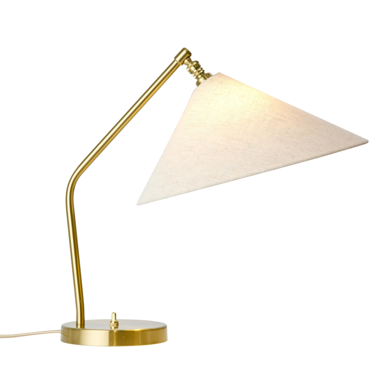 Gubi Gräshoppa tafellamp shiny brass