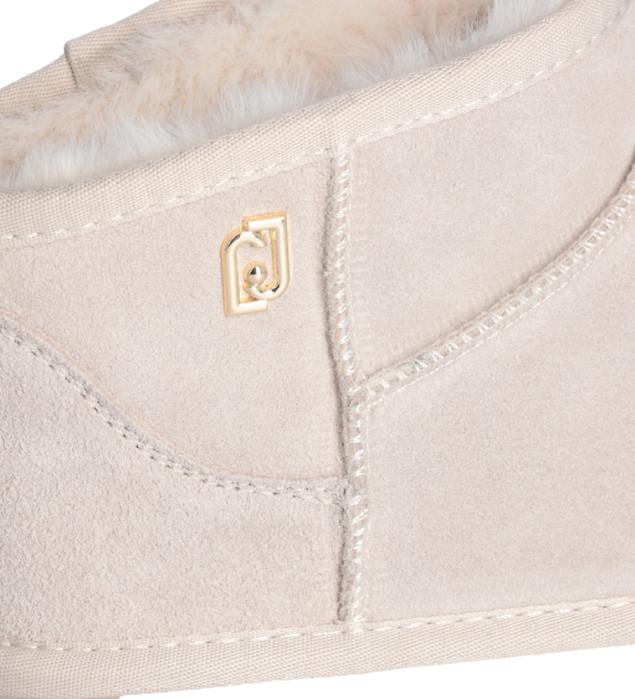 Botas de tornozelo de couro Liu Jo Jil 01 bege