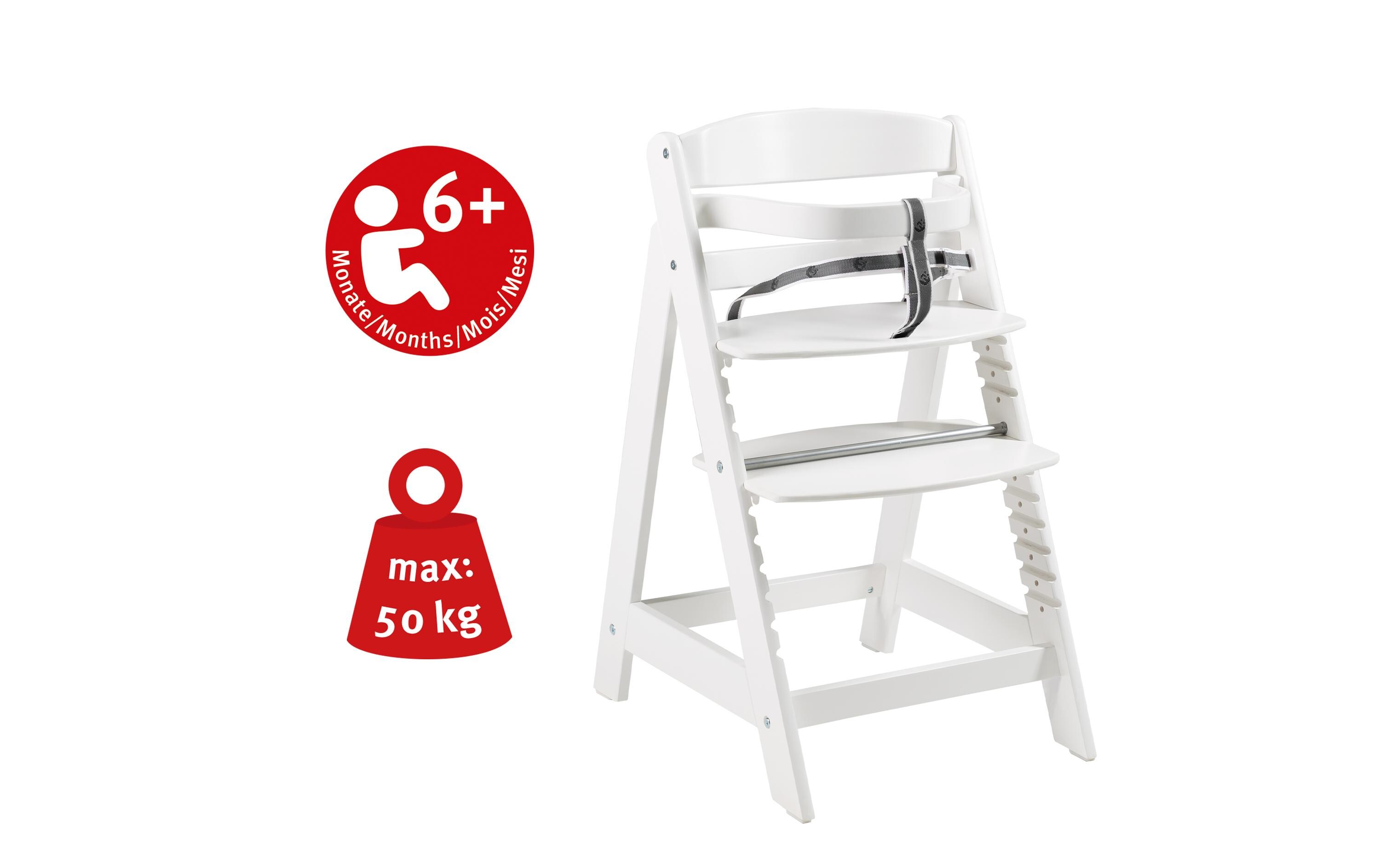 Treppenhochstuhl Sit Up Click WeissHochstuhl mit mitwachsenden, innovativen Klickverschluss