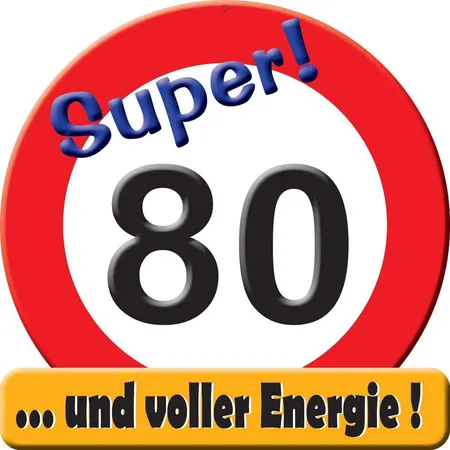 Udo Schmidt Riesenschild Hurra 80