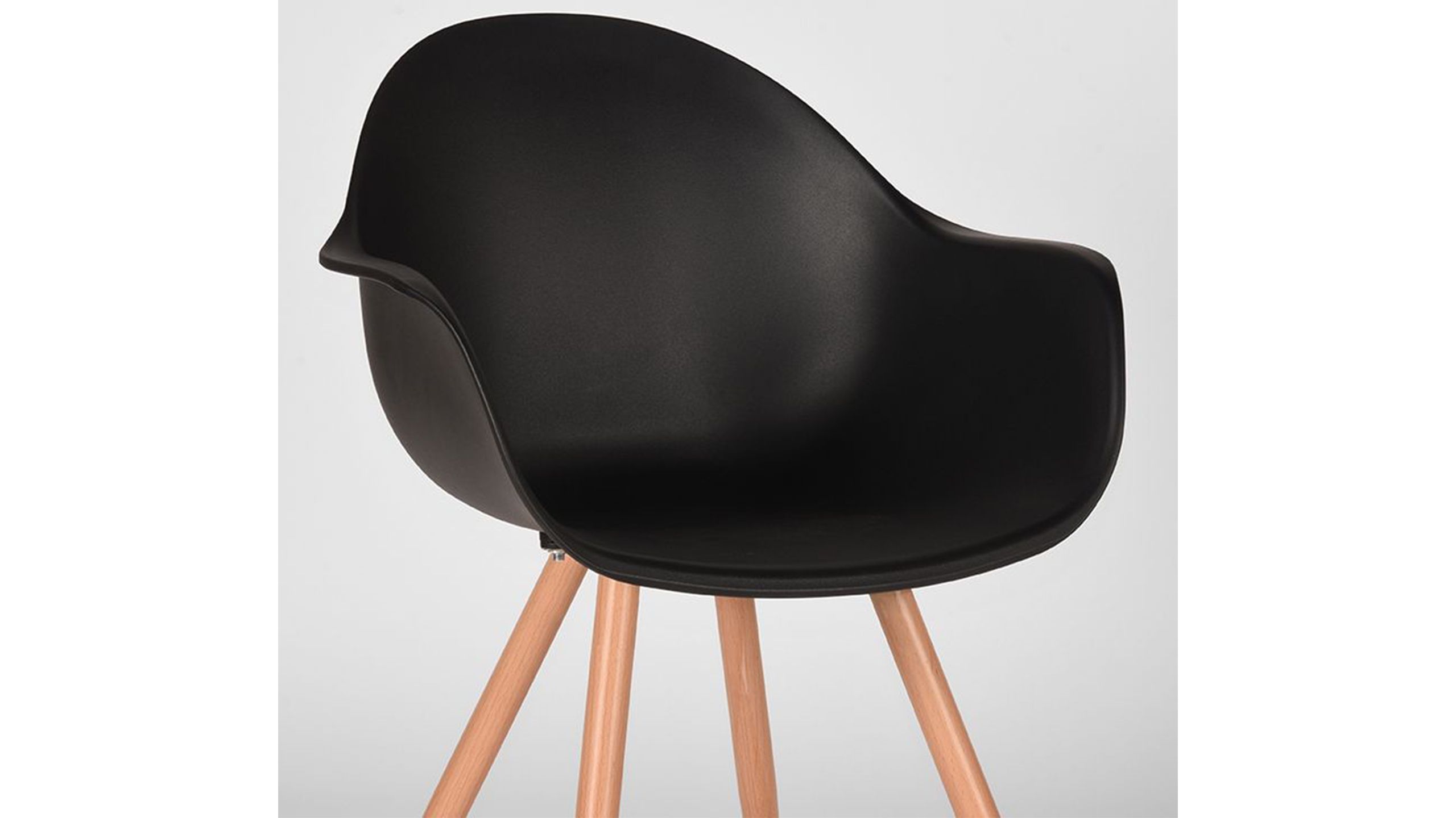 Eetkamerstoel Zwart FF-45.013 Parma B58 x D54 x H85 cm