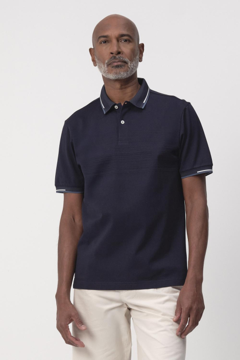 Campbell blauwe heren polo