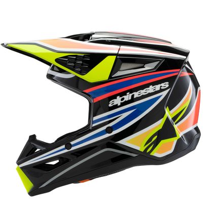 Casque cross Alpinestars SUPERTECH S-M3 - WURX - ENFANT - Noir / Jaune
