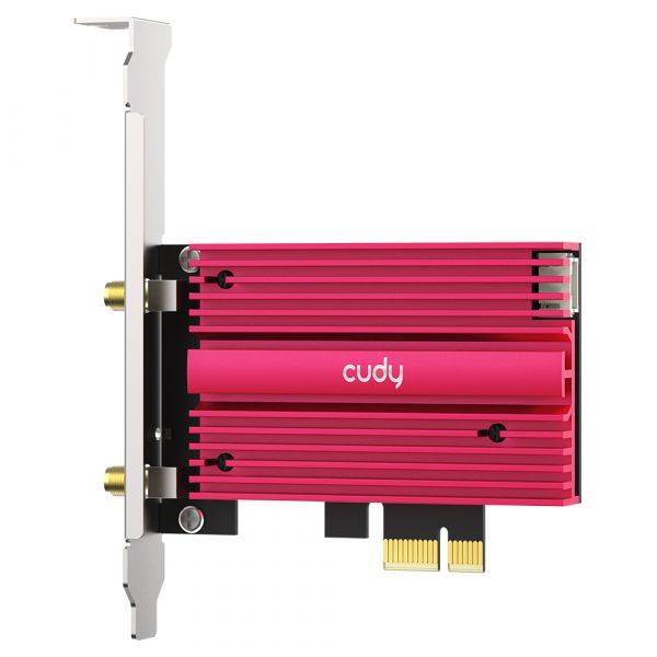 Cudy Placa de Rede AX5400 Wi-Fi 6/6E Bluetooth 5.2 PCI Express