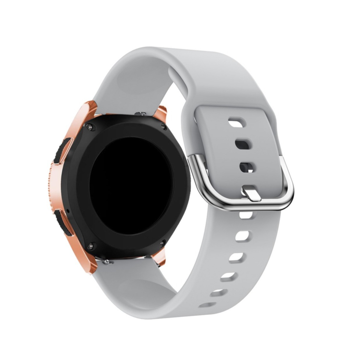 Samsung Galaxy Watch 4 Classic (46mm) Silikon Sport Armband mit Dornschliesse (Gelenkumfang: 160-210mm) - Grau