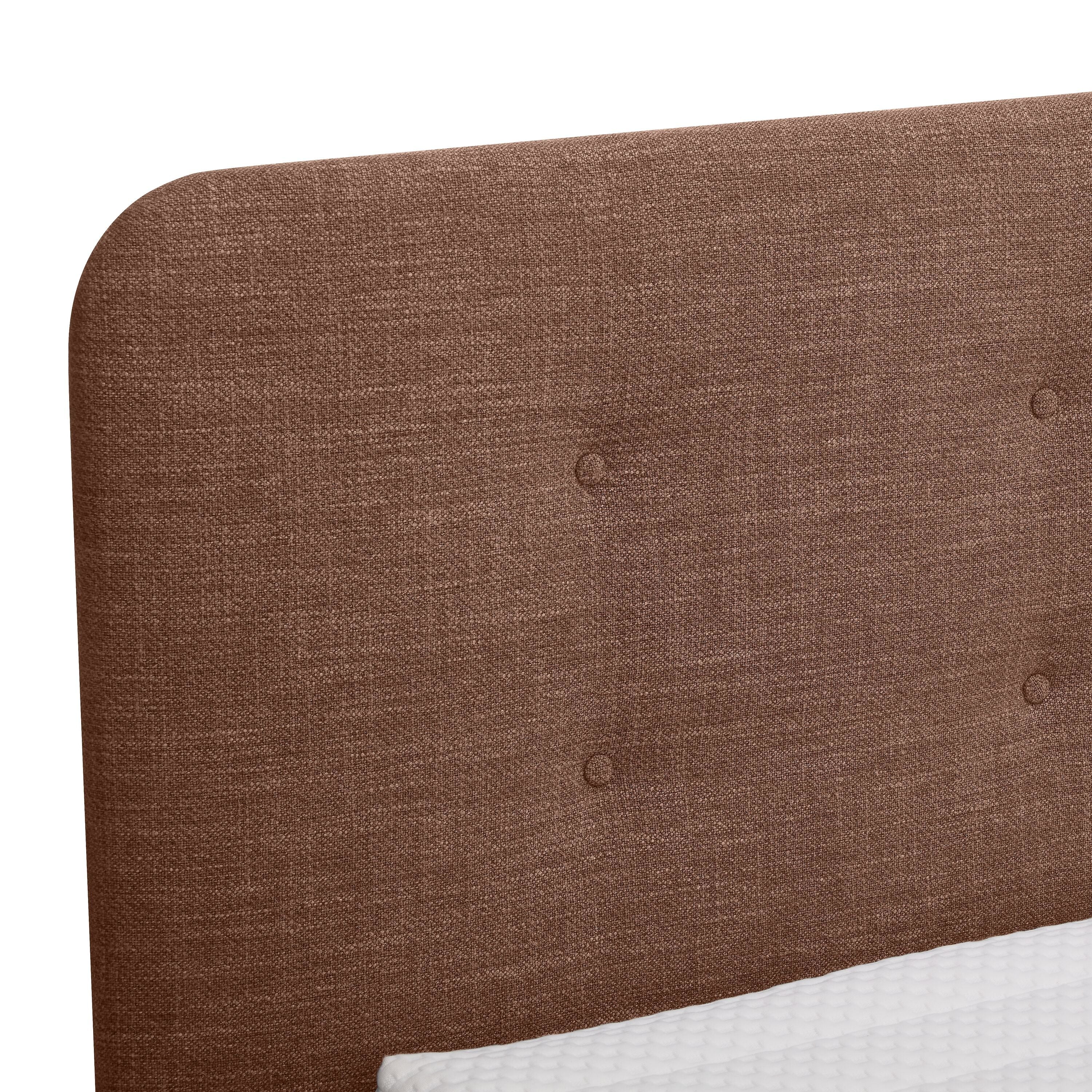 bico GOODNIGHT Boxspringbett - Cognac / B: 180.0 cm x T: 200.0 cm