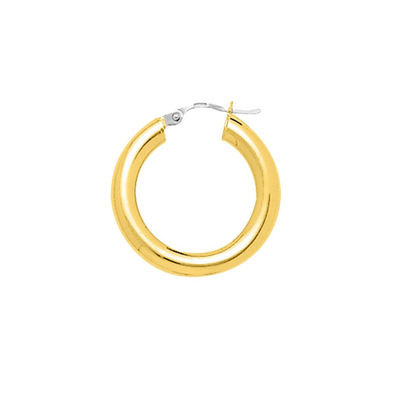 Créoles lisses Femme - Or 18 Carats - Diamètre 15mm