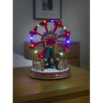 LED winter tafereel reuzenrad 29x21,5cm