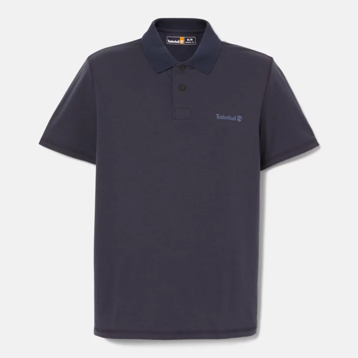 Polo à séchage rapide pour homme en bleu marine