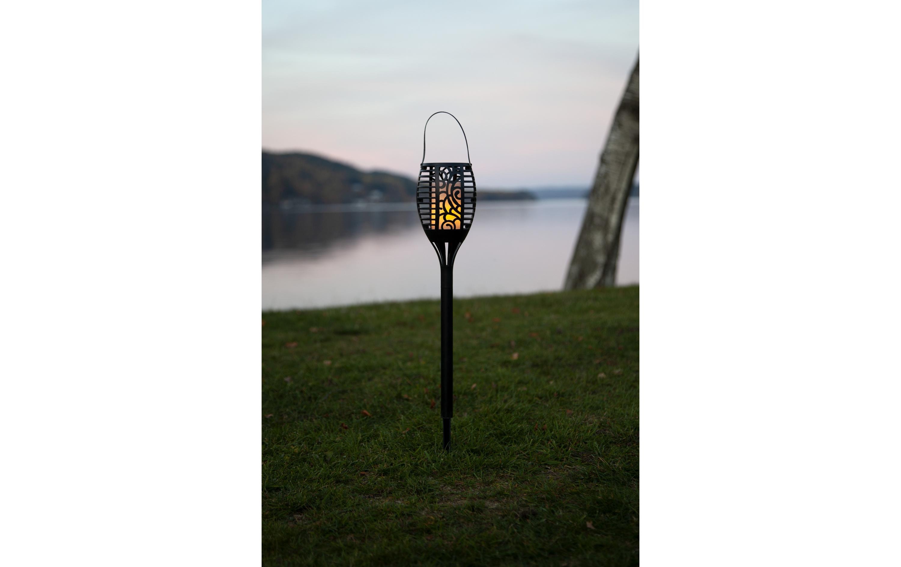 Gartenlicht Solar Flame, SchwarzSolar Fackel mit Kerzeneffekt