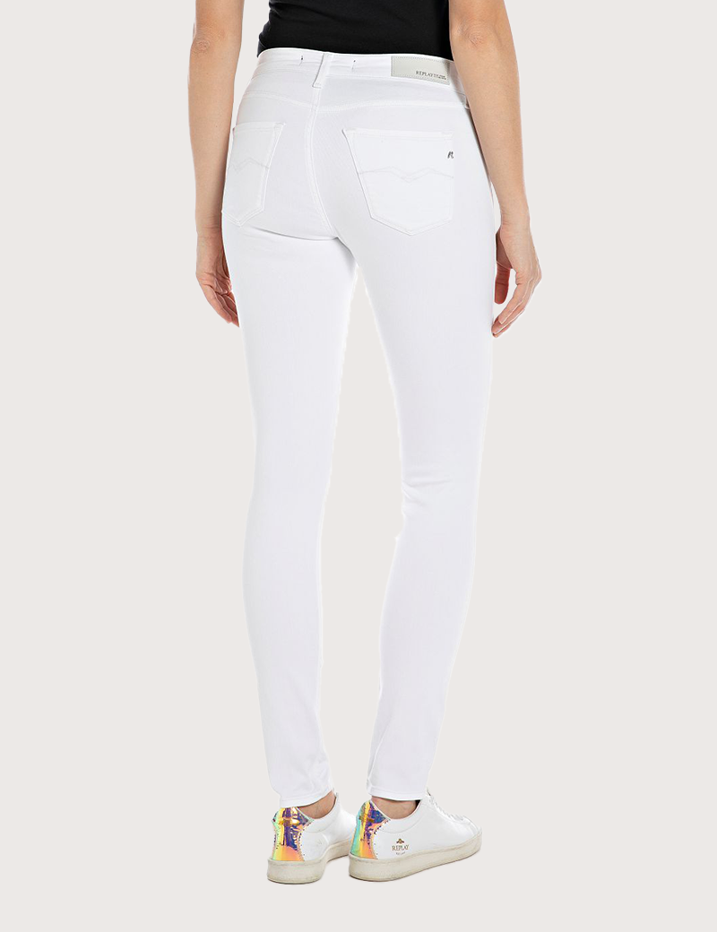 REPLAY JEAN FEMME NEW LUZ SKINNY BLANC 120