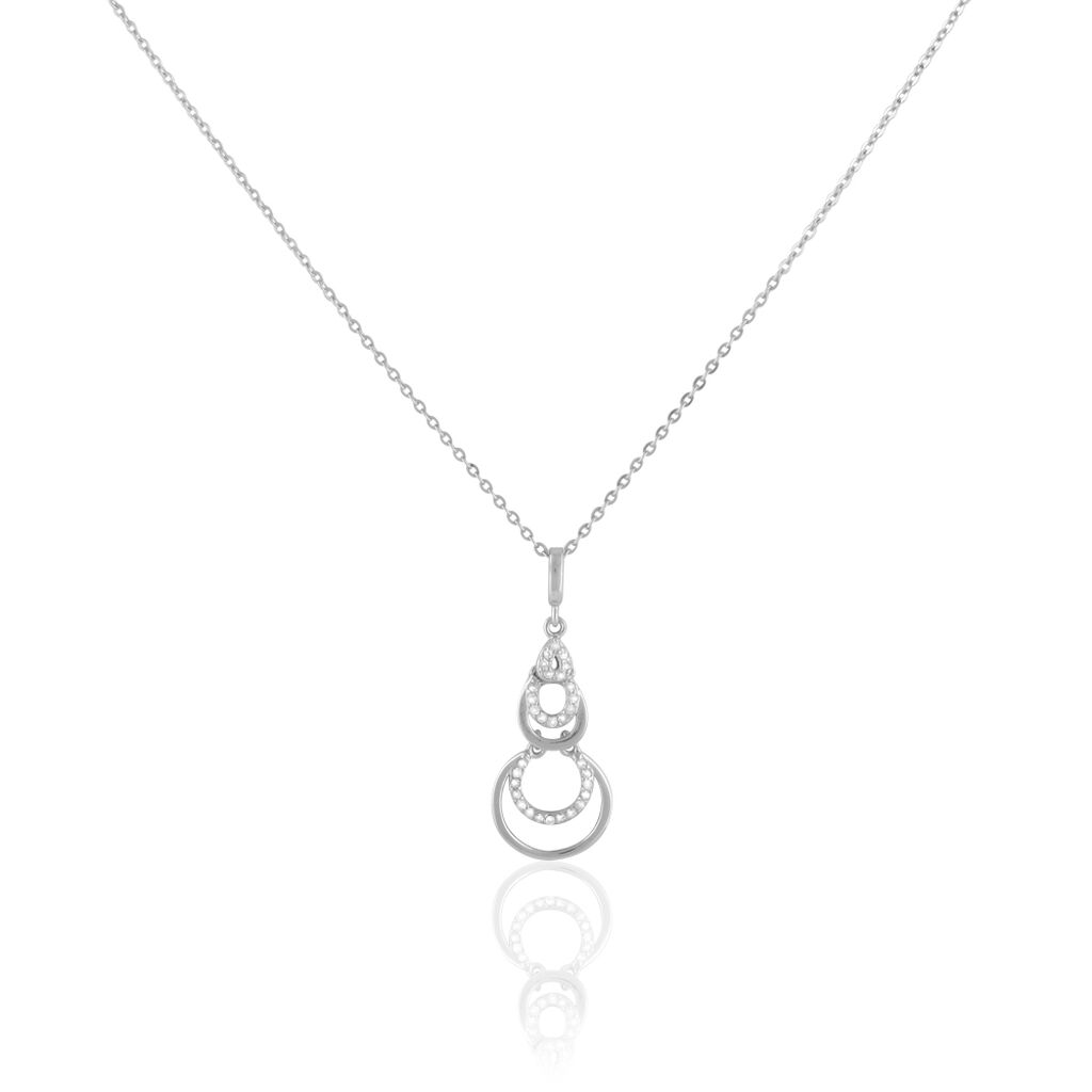 Collier Greta Argent Blanc