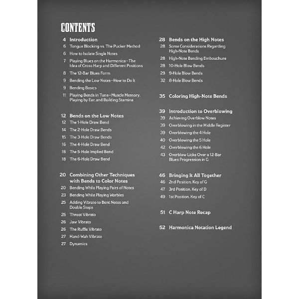 Hal Leonard Blues Harmonica Bending