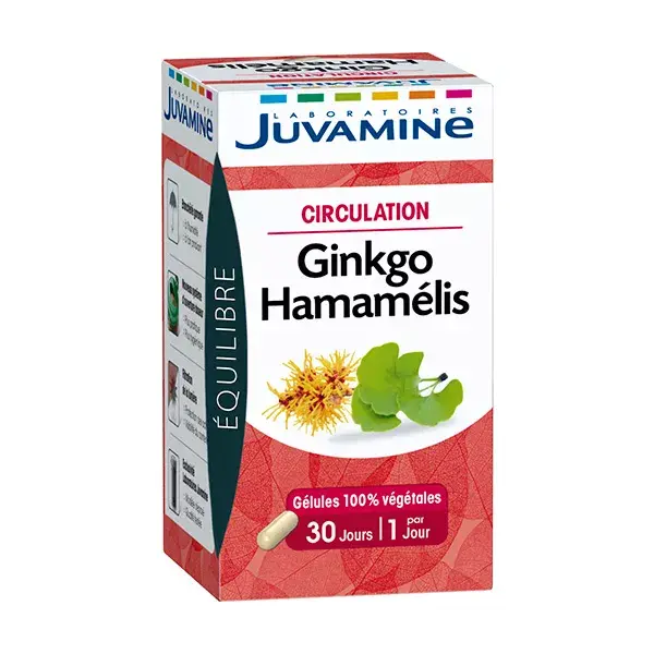 Juvamine Circulation Ginkgo Witch Hazel 30 cápsulas