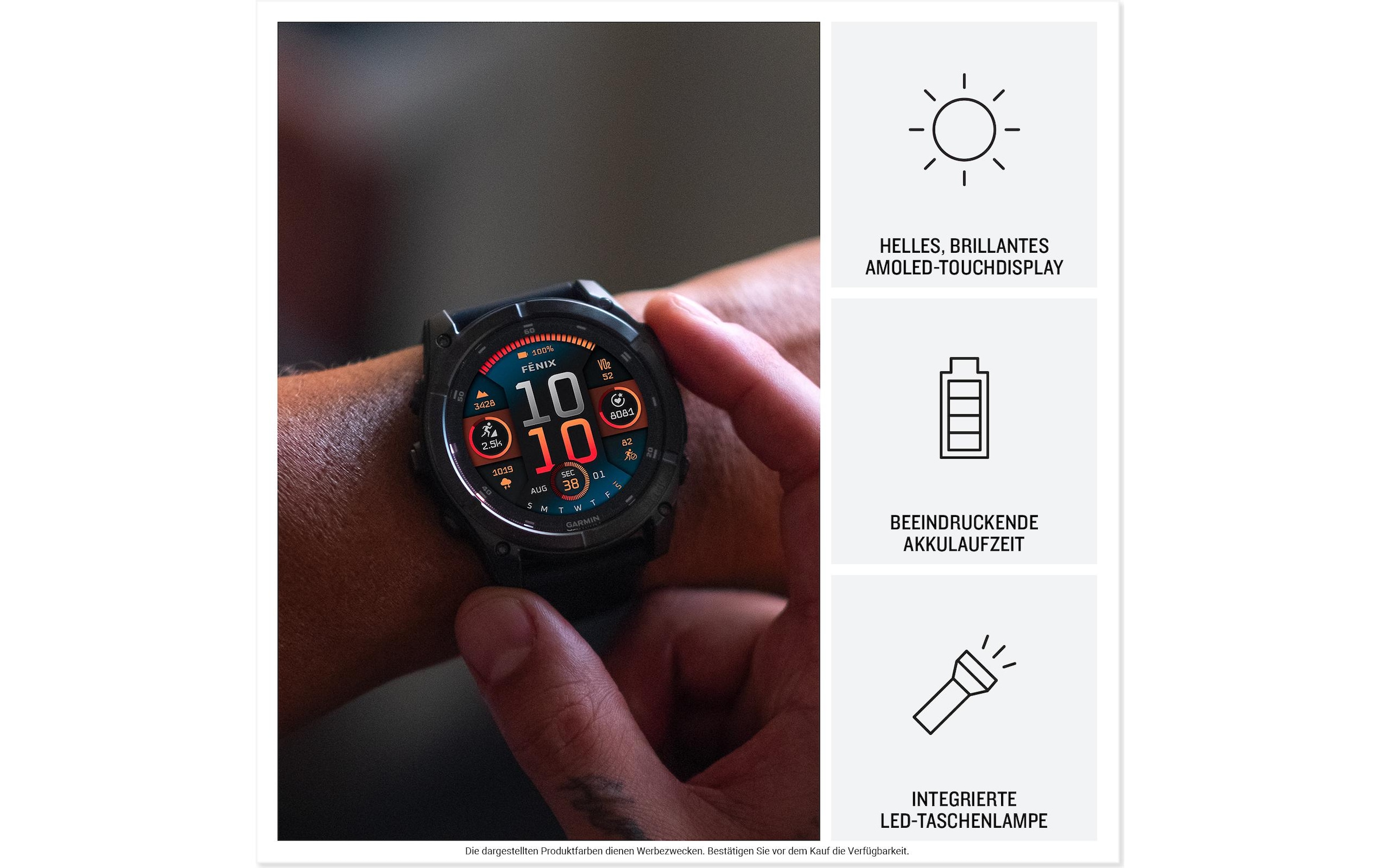 Garmin Smartwatch »Fenix 8 AMOLED, 51 mm« (3,542 cm / 1,4 ″)