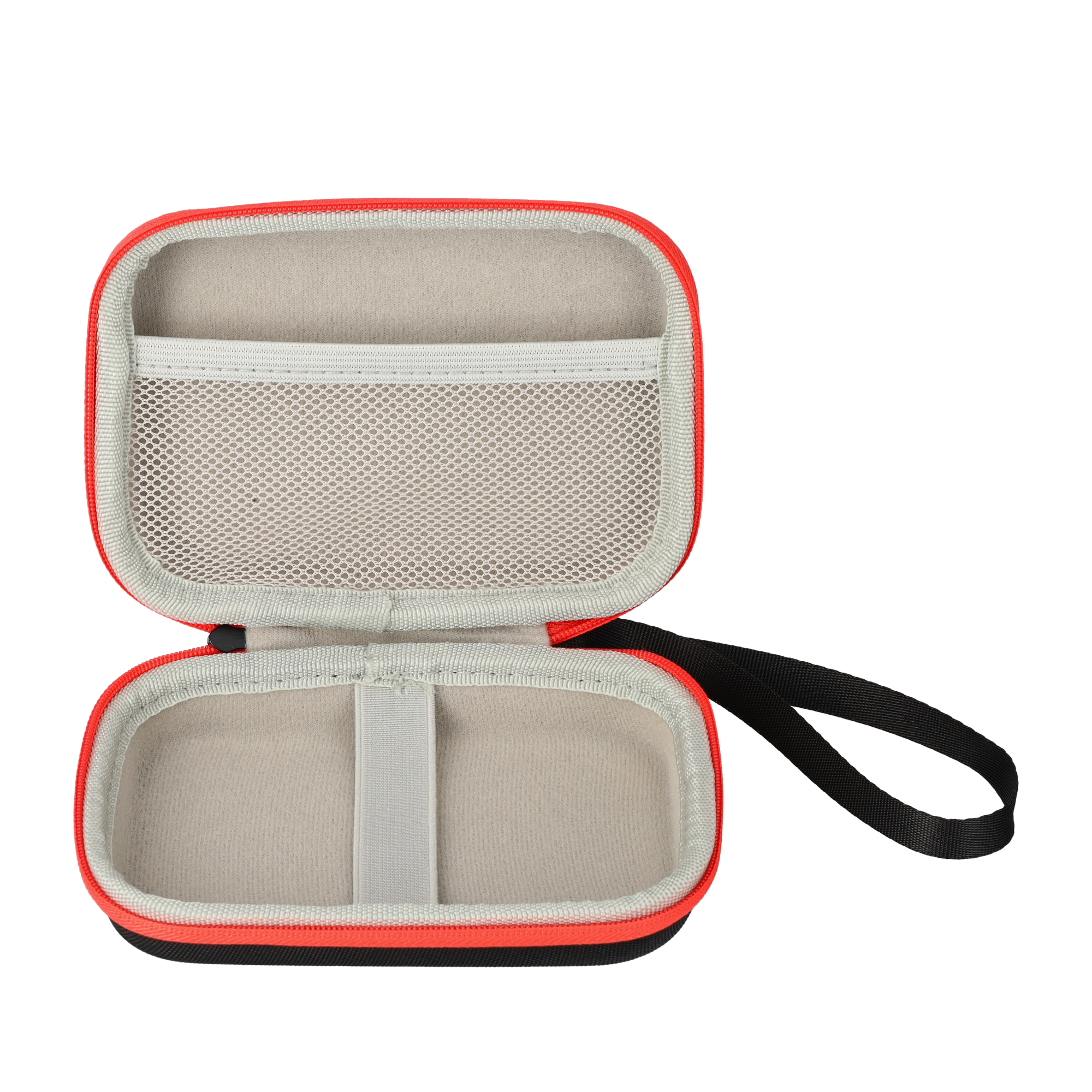Miyoo Mini Plus / Anbernic RG35XX / Powkiddy RGB20s Reise Box Schutztasche Hartschale mit Handschlaufe - Schwarz