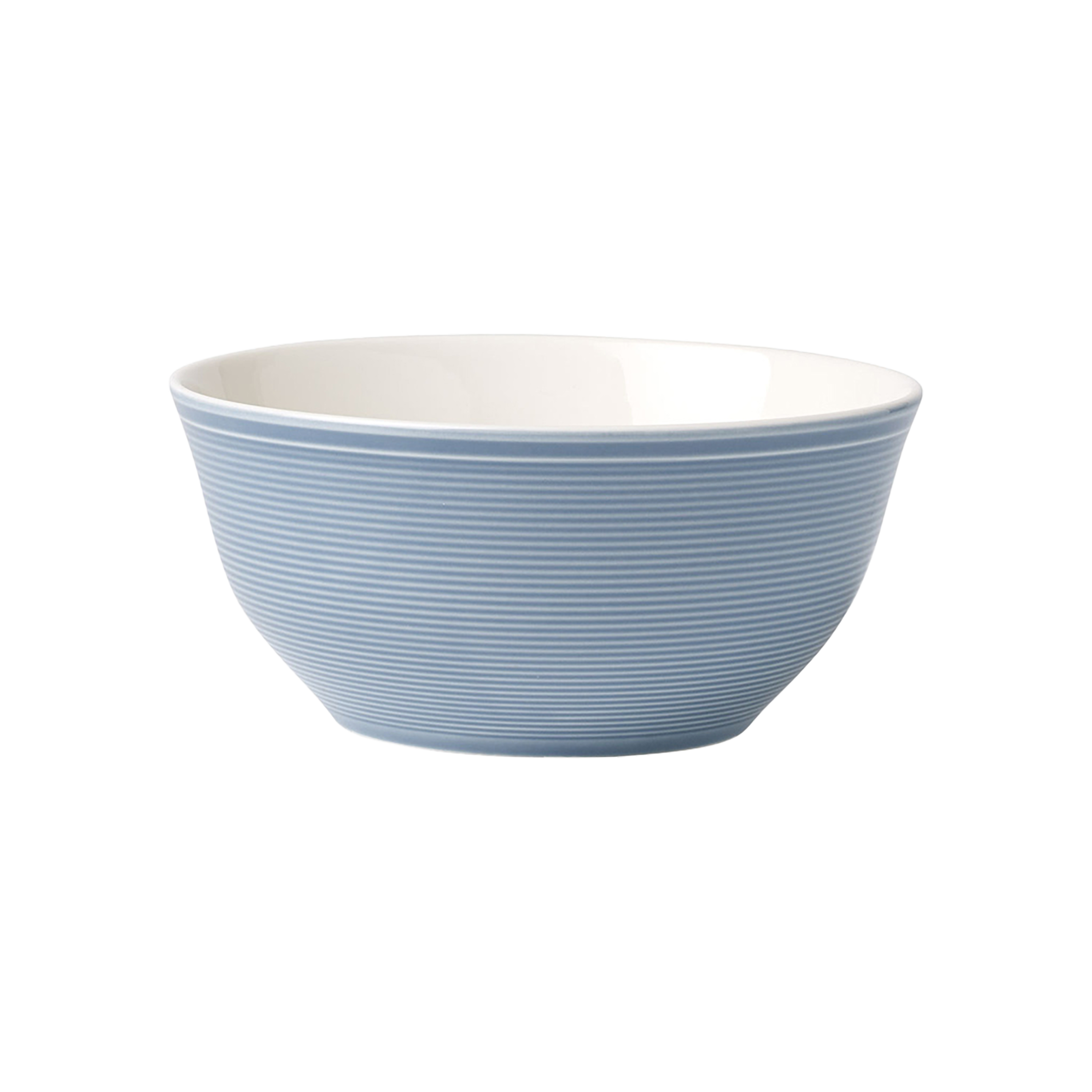 Color Loop Salad serving bowl Blue, 17 oz, Premium Porcelain