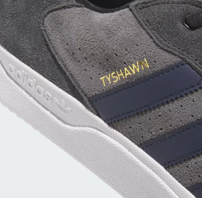 Adidas Skateboarding Tyshawn Low Carbon Carbon Grey Five 7 US / 40 EU