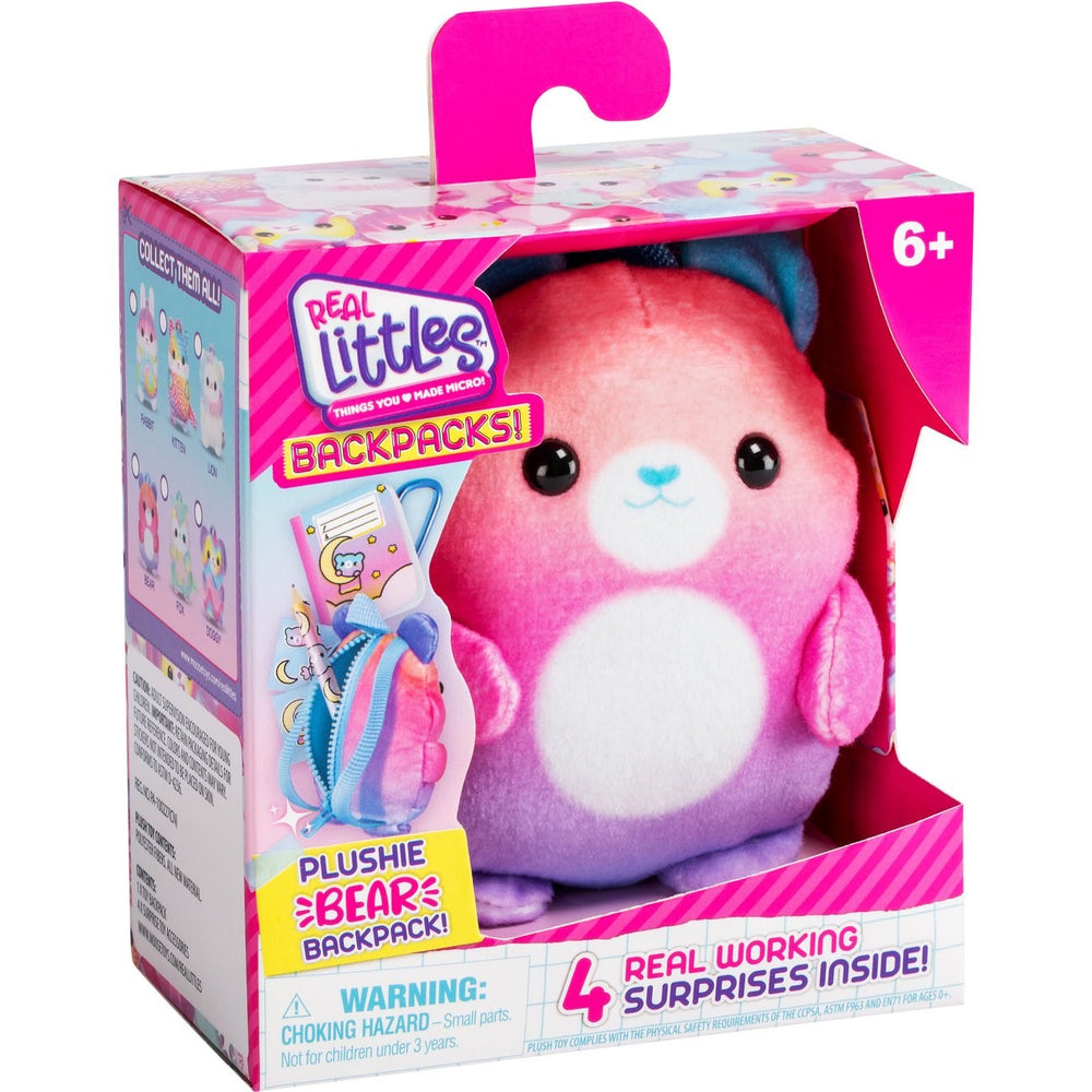 Køb Real Littles Rygsæk Plysven Bjørn