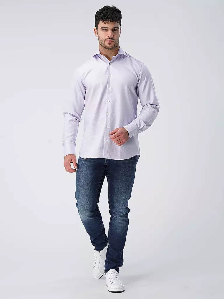 STENSTRÖMS Hemd Fitted Fit lila