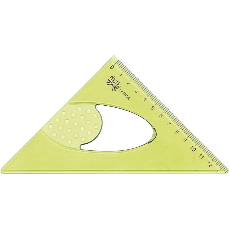 Equerre graduée Elastika Wonday 45° plastique incassable