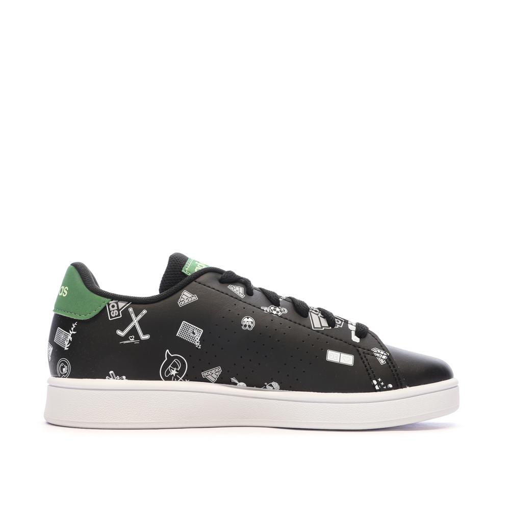 Adidas Baskets Noires Junior Adidas Advantage ID8407