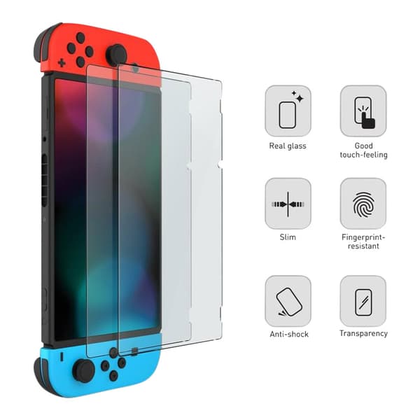 Skjermbeskyttelse til Nintendo Switch - Glass Screen Pro +