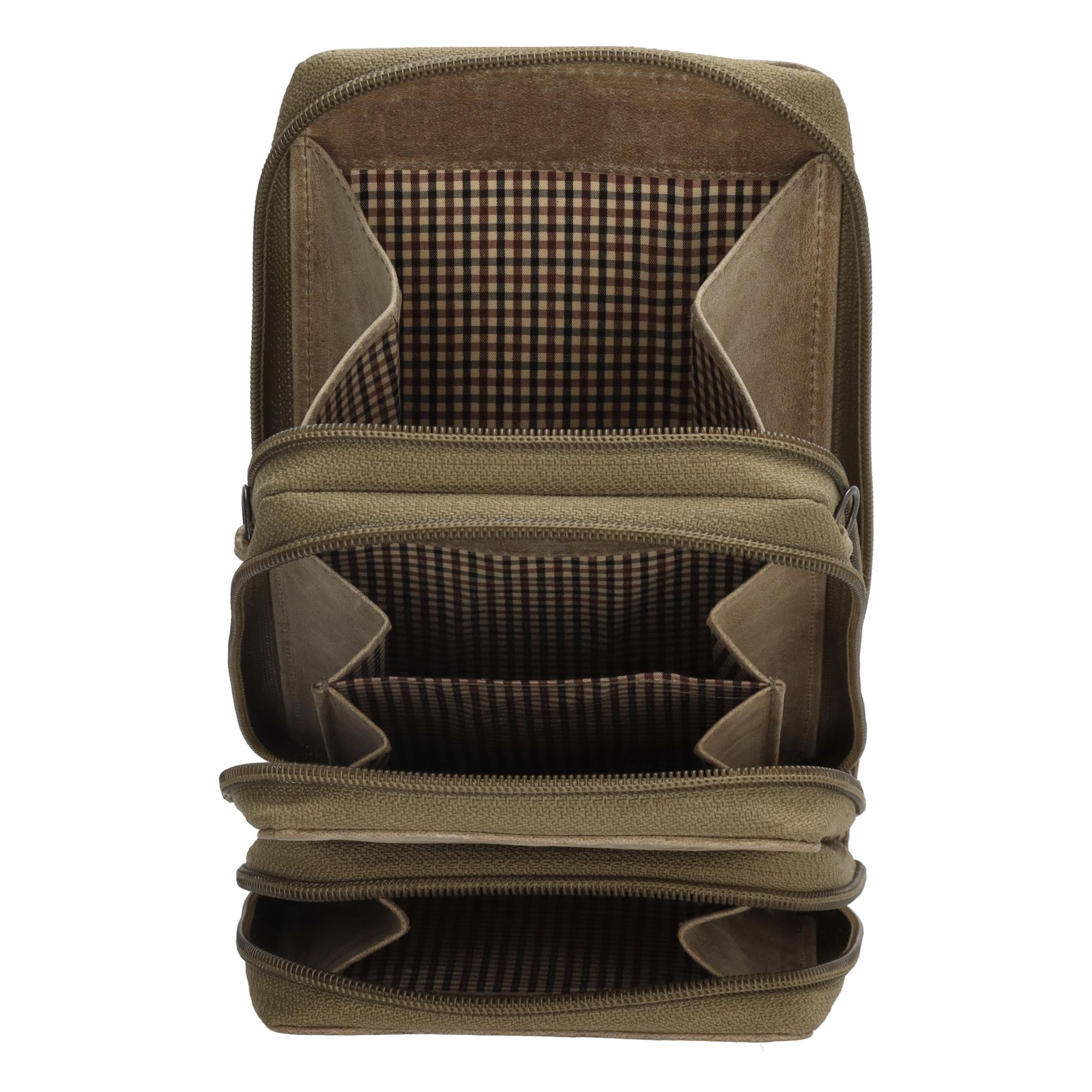 Hide & Stitches Idaho Telefoontasje Donkerzand