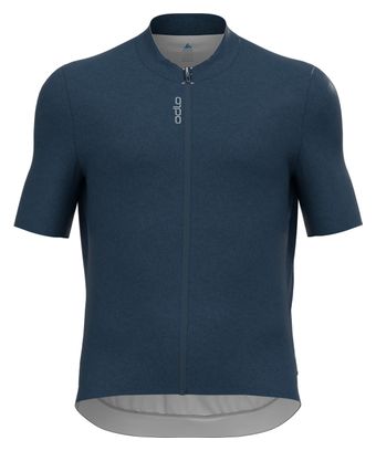 Maillot Manches Courtes Zippé Odlo Zeroweight Bleu