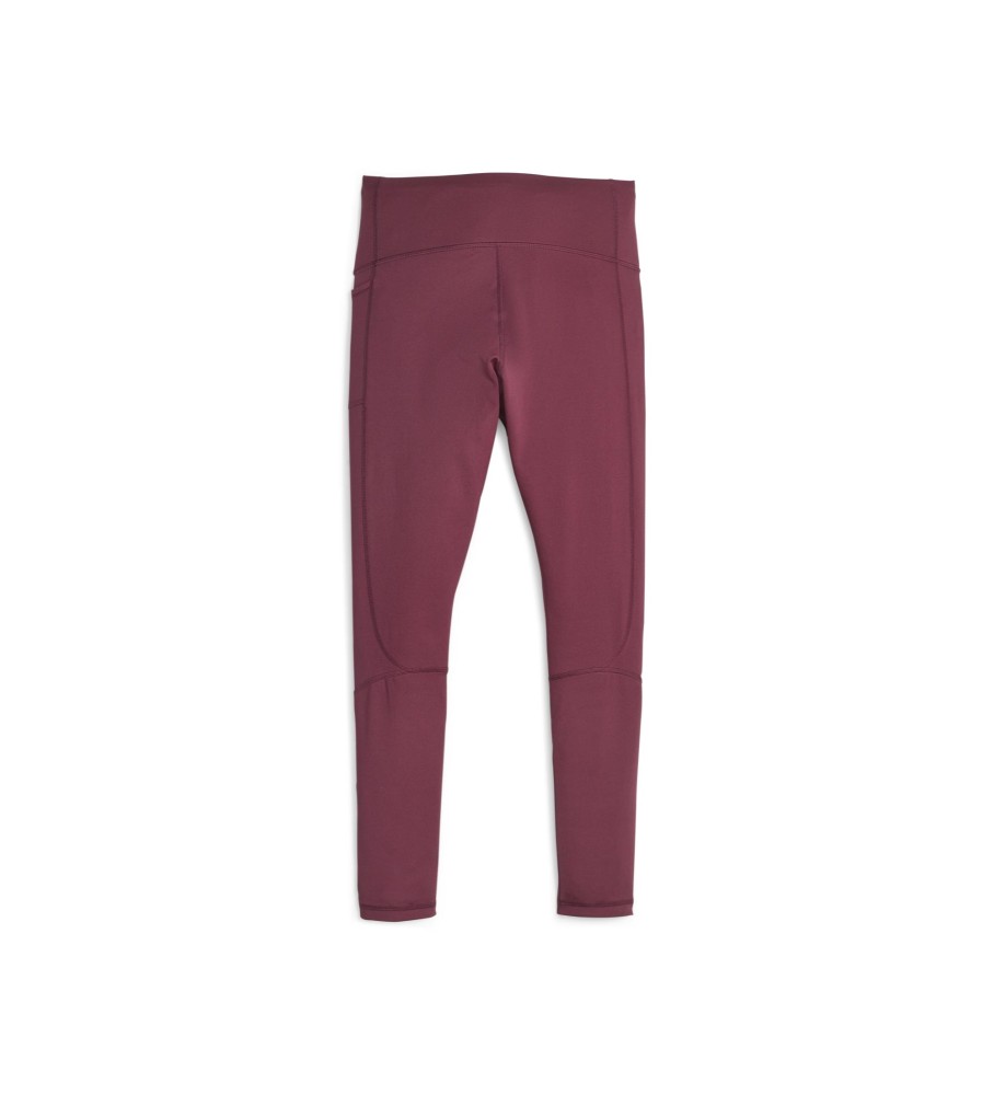 Calça legging Puma Evostripe cor bordô
