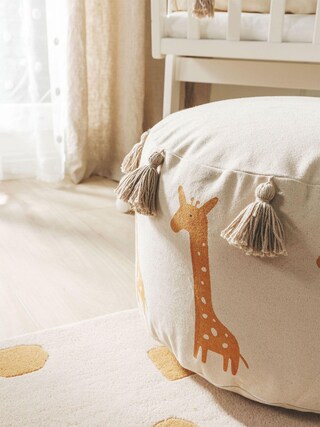 benuta LYTTE Pouf SAVANNAH 45 x 45 cm mehrfarbig