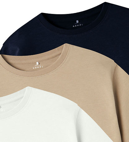 Name It T-shirts - Noos - 3er-Pack - NkmVobbo - Dark Sapphire/PA
