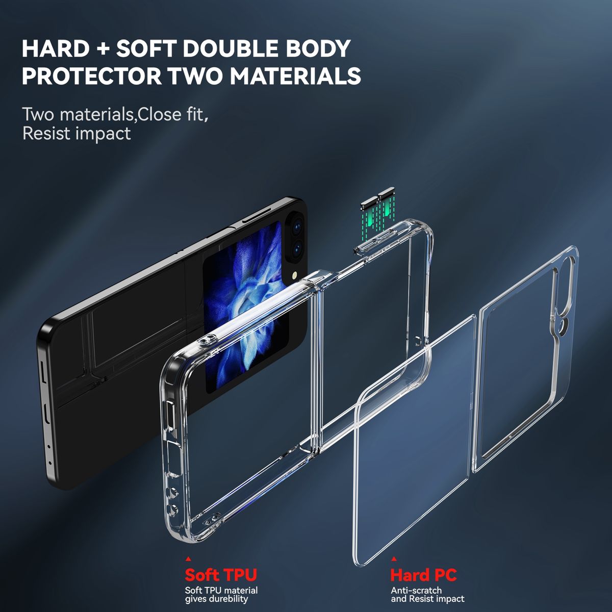 Hülle Handy Schutz für Samsung Galaxy Z Flip5 Case Cover Tasche Bumper Etuis Neu