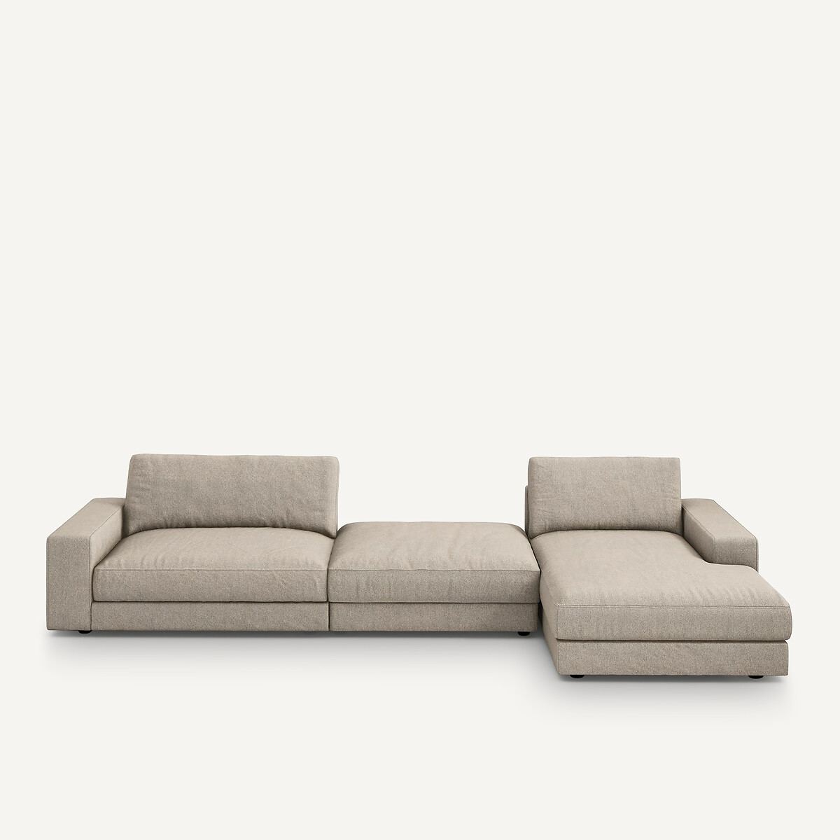 AM.PM<br>Sofá de canto, viscose/linho texturizado, Skander