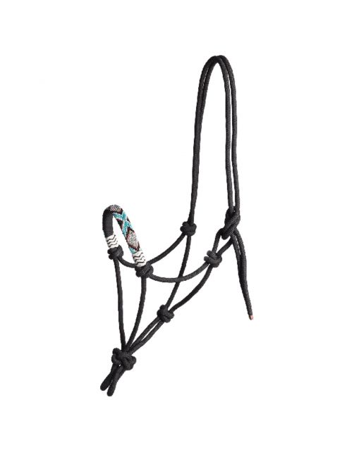 Waldhausen Knot Halter Zwart - Paardenhalster