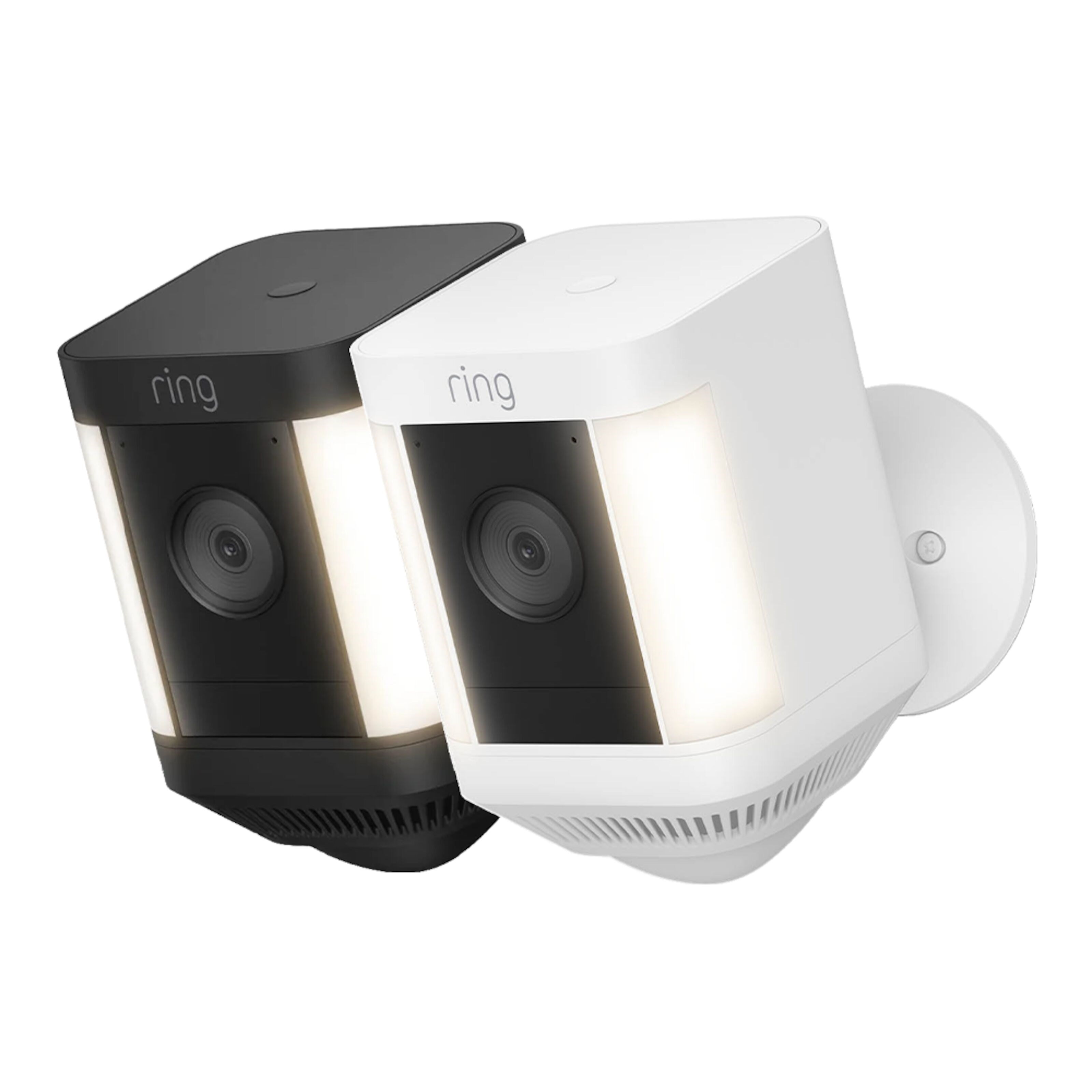 Ring Spotlight Cam Plus Battery Trådløst overvåkingskamera Hvit