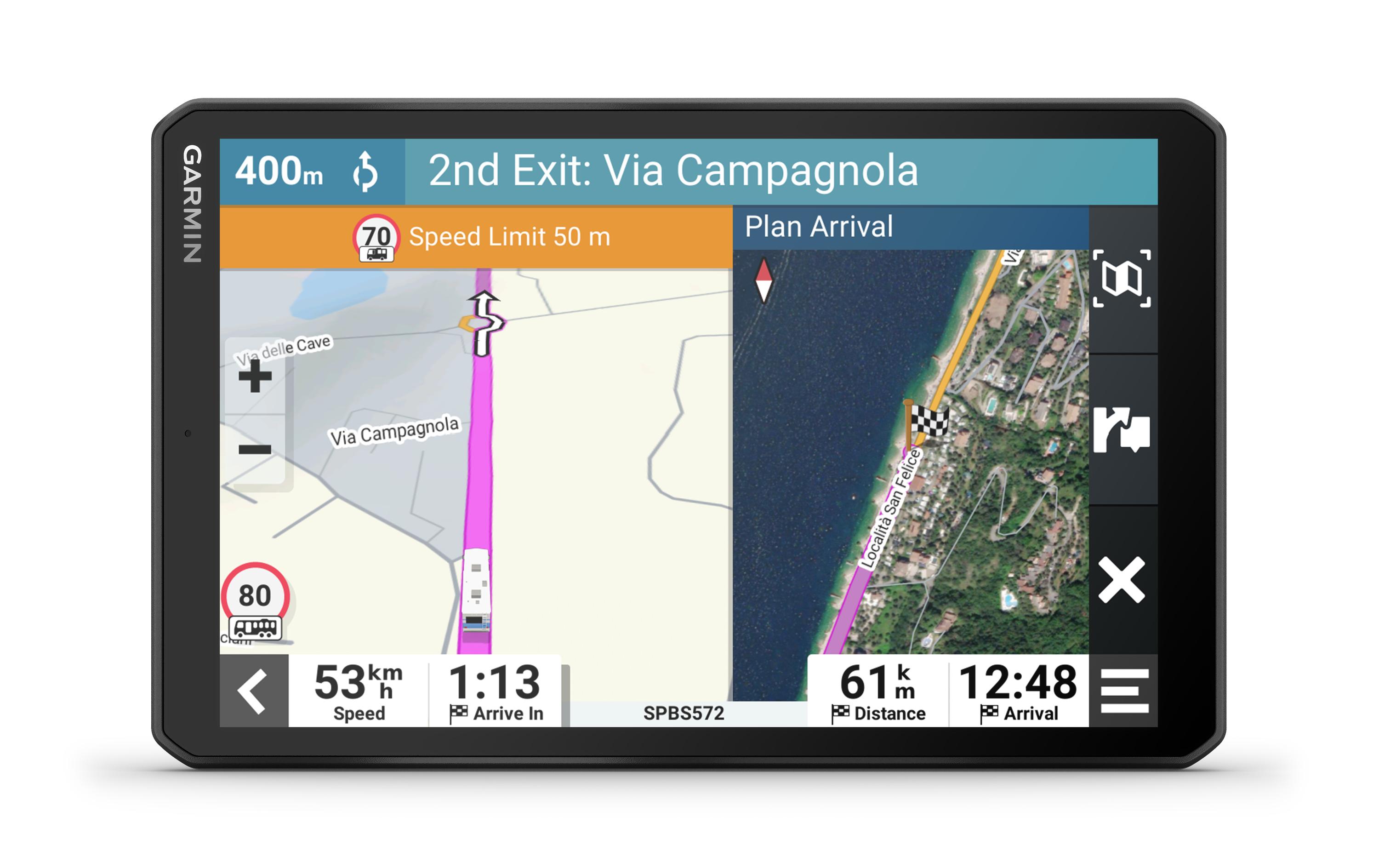 Navigationsgerät Camper 895 MT-S<br>Camper-Navi mit 8-Zoll-Display