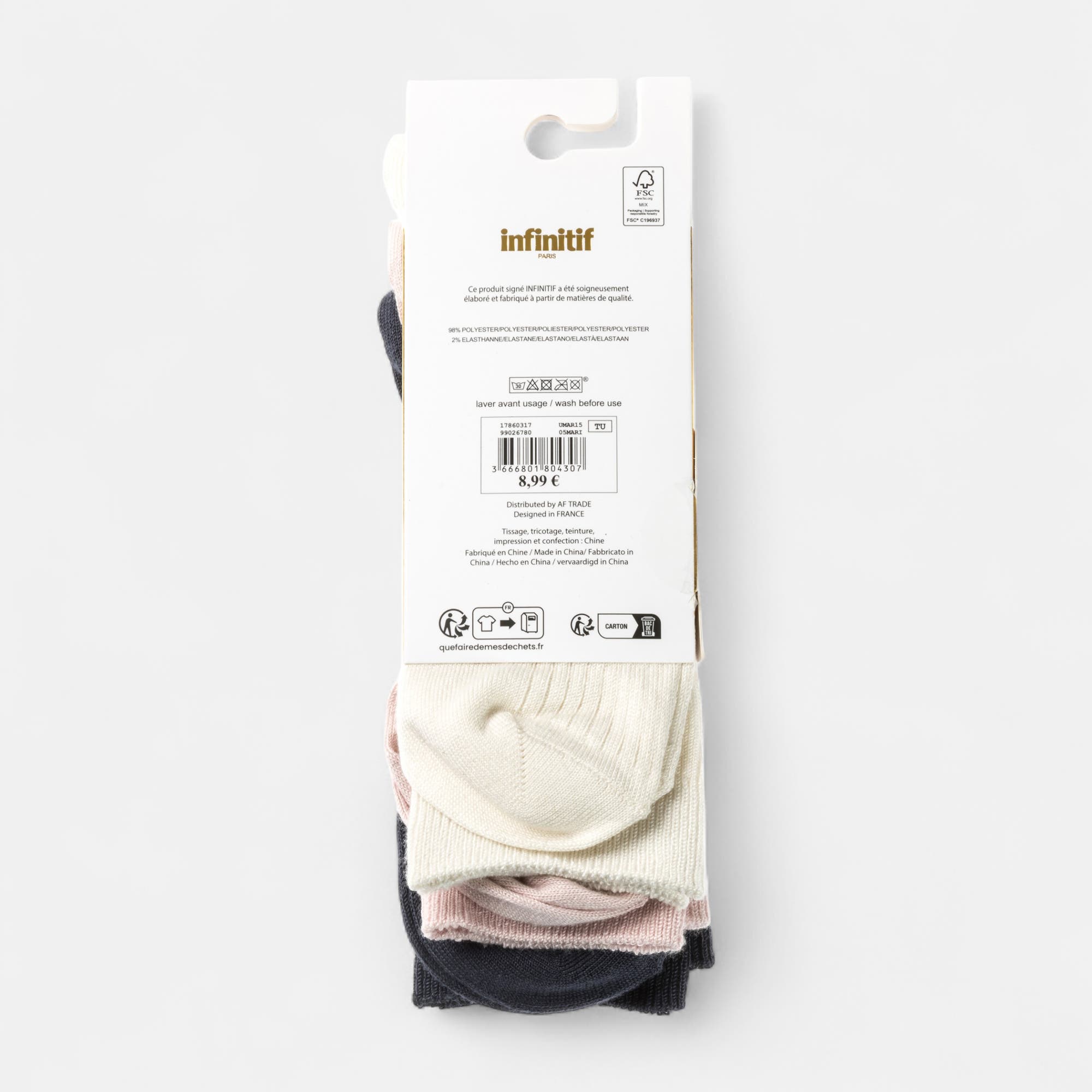 Chaussettes Femme bleu marine