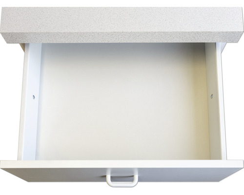 Flex Well Speed uittrekbare onderkast, BxDxH 50 x 50 x 85 cm, mat wit, gedemonteerd