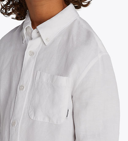 Tommy Hilfiger Hemd - Leinen - Leinenmischung - Weiß