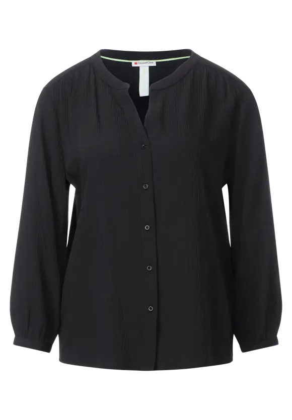 Crinkle Bluse - Black