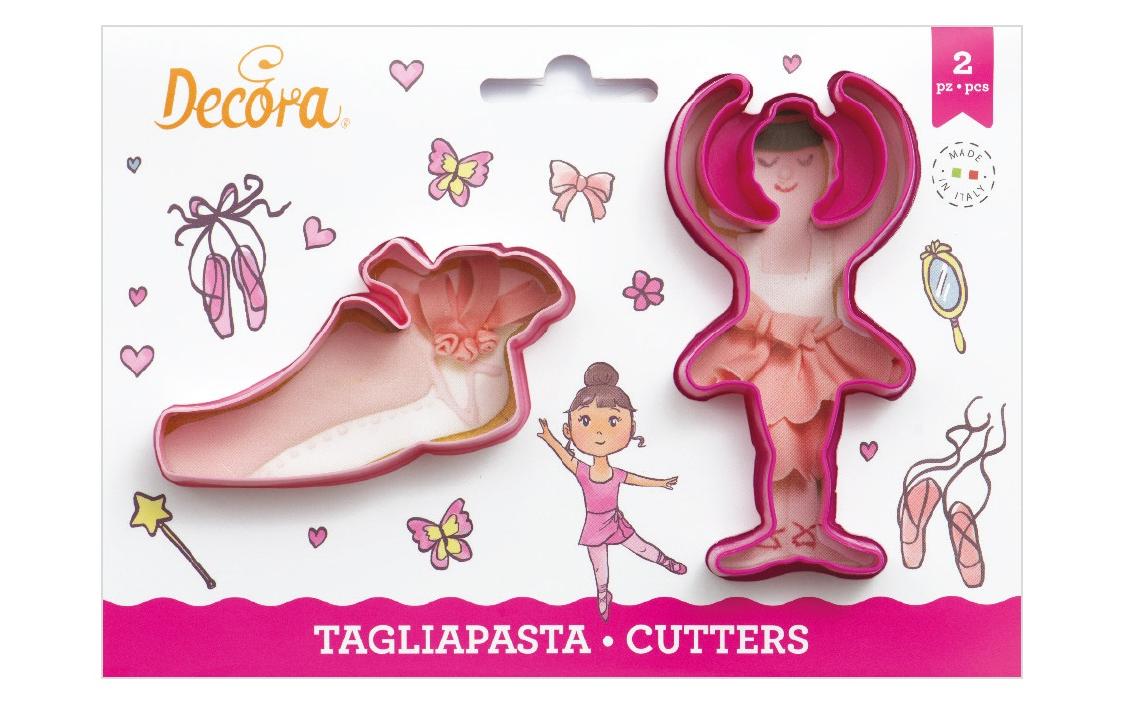 Guetzli-Ausstecher-Set 2 Stück, BallerinaAusstechformen-Set mit Ballerinamotiv