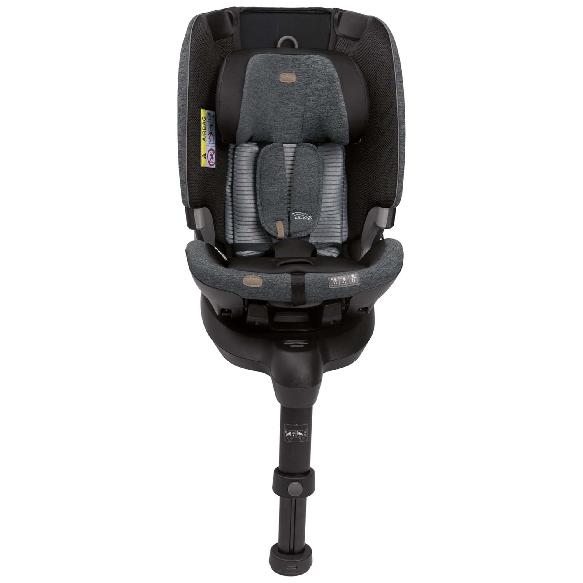 Chicco Bi-Seat I-Size Air 360 incl. isofix base Black Air