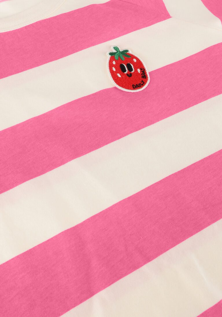 DAILY BRAT roze daily brat t-shirt striped t-shirt g