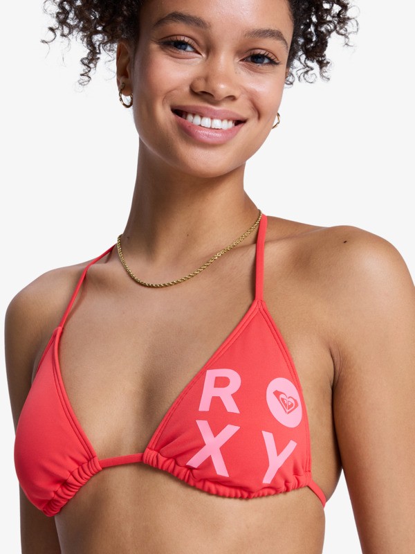 Solid Essentials TS Set Ensemble de bikini Tiki Tri deux pièces Rouge Femme