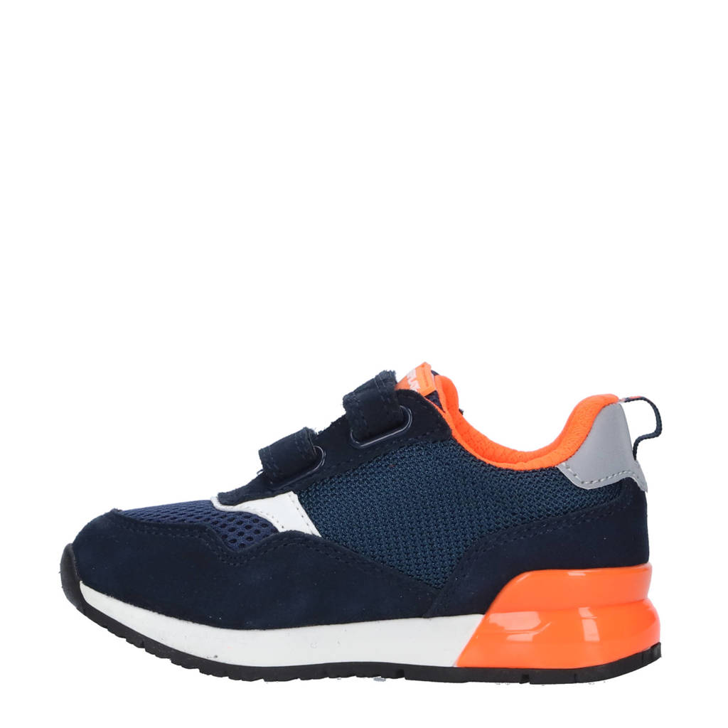 Heel slechtShoot kidsuède sneakers donkerblauw/oranje