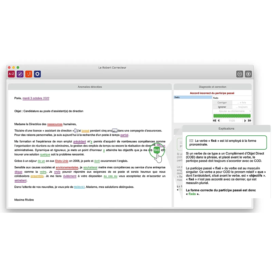 Le Robert Correcteur édition 2024 - Pour étudiant & enseignant - Licence perpétuelle - 1 poste - A télécharger