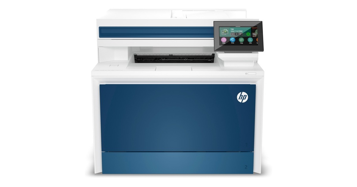 HPColor LaserJet Pro MFP 4302fdw all-in-one kleurenlaserprinter met faxfunctie  (Wit/blauw, Printen, kopiëren, scannen, fax, USB, LAN, WLAN)